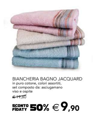 BIANCHERIA BAGNO JACQUARD
