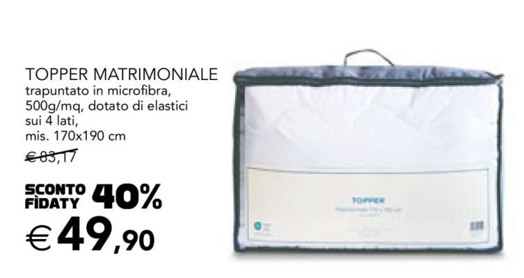 TOPPER MATRIMONIALE