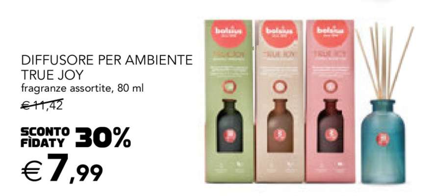 DIFFUSORE PER AMBIENTE TRUE JOY