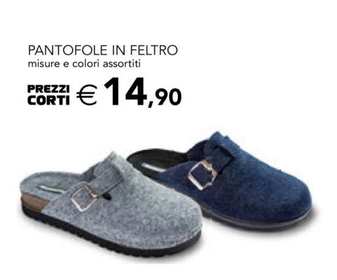 PANTOFOLE IN FELTRO