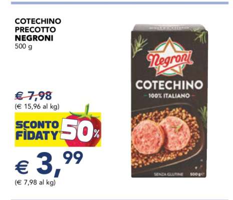 COTECHINO PRECOTTO NEGRONI