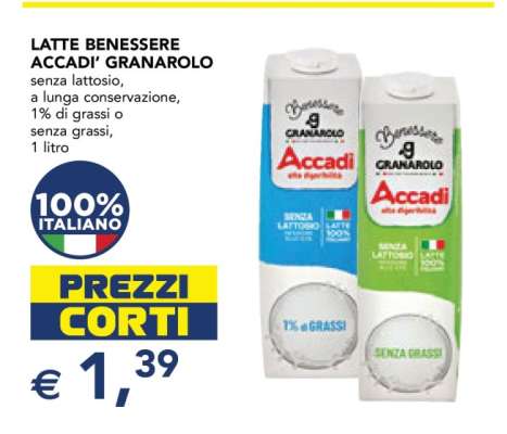 LATTE BENESSERE ACCADÌ GRANAROLO