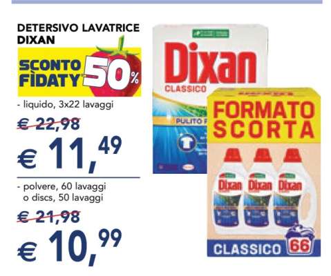 Detersivo Lavatrice Dixan