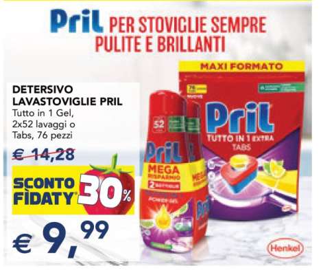 DETERSIVO LAVASTOVIGLIE PRIL