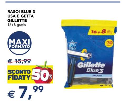 RASOI BLUE 3 USA E GETTA GILLETTE