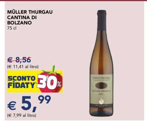 Müller Thurgau Cantina di Bolzano