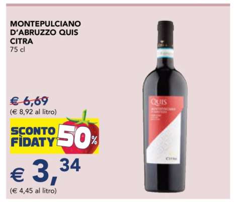 MONTEPULCIANO D'ABRUZZO QUIS CITRA
