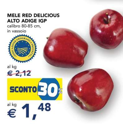 MELE RED DELICIOUS ALTO ADIGE IGP