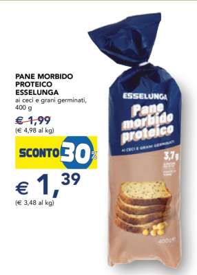 PANE MORBIDO PROTEICO ESSELUNGA