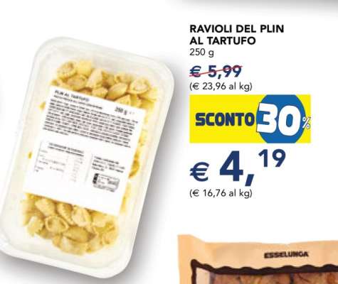 RAVIOLI DEL PLIN AL TARTUFO