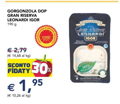 Gorgonzola DOP Gran Riserva Leonardi Igor