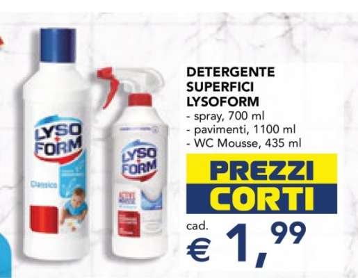 Detergente Superfici Lysoform