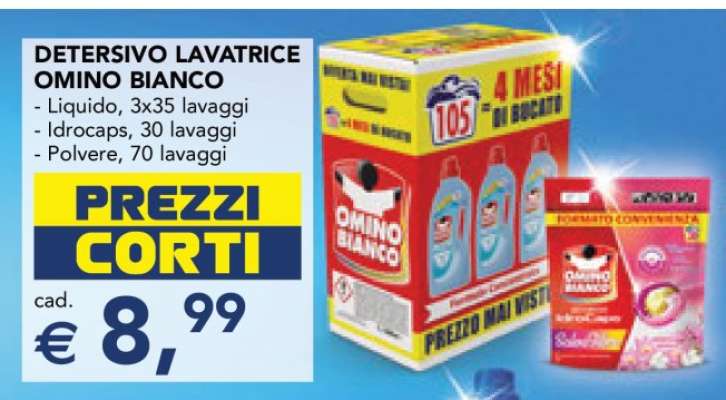 Detersivo Lavatrice Omino Bianco