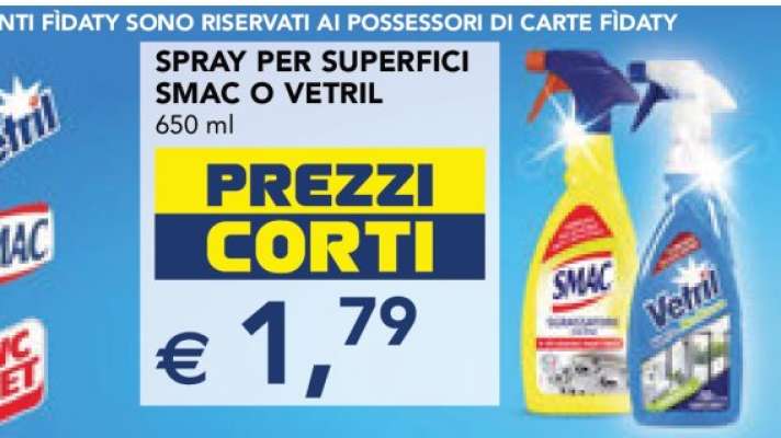 SPRAY PER SUPERFICI SMAC O VETRIL