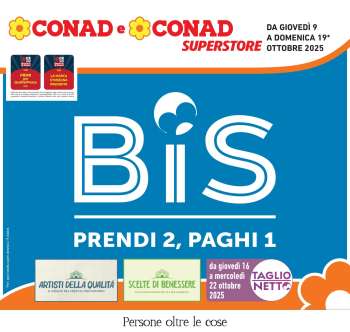 Volantino Conad Superstore - 9/10/2025 - 19/10/2025.