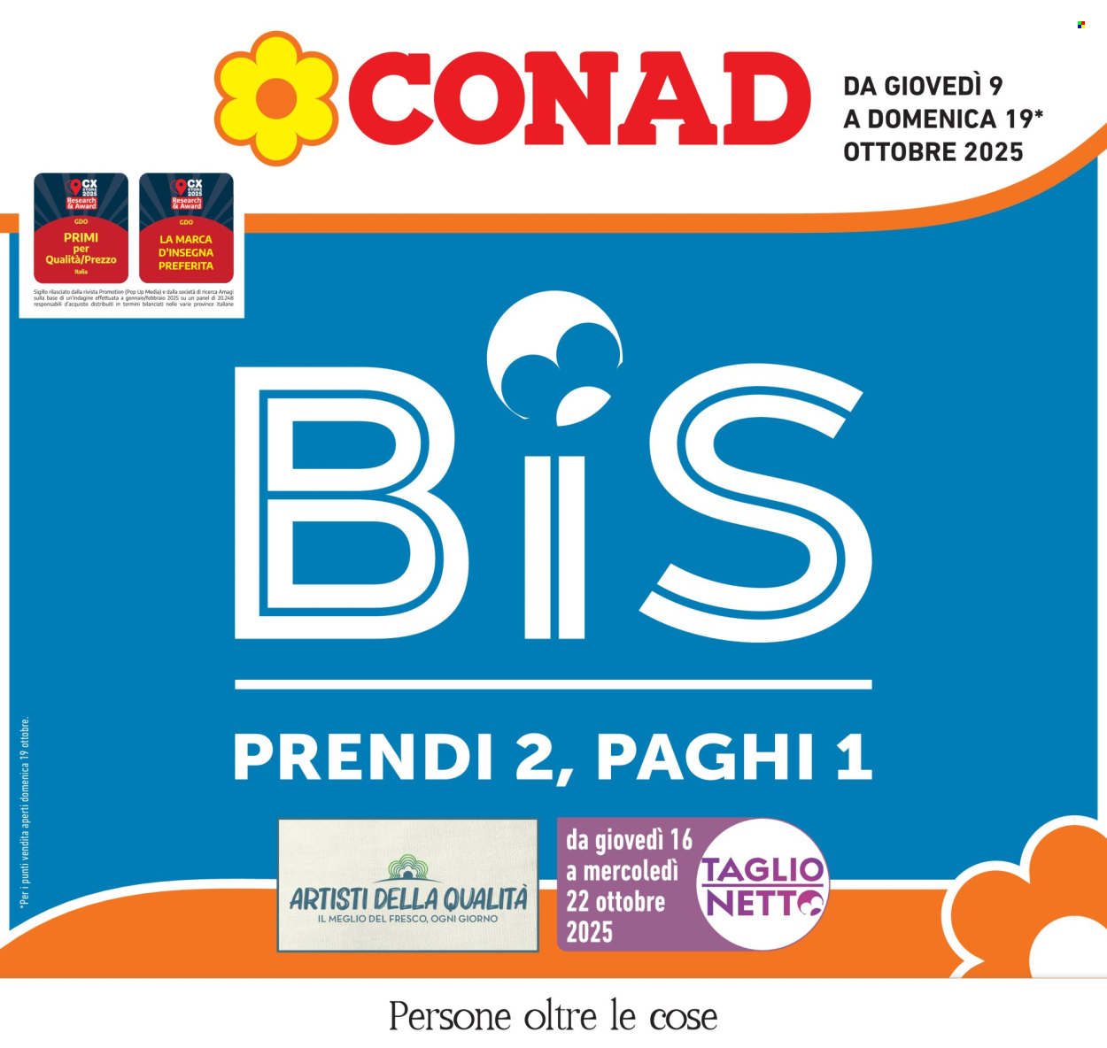 Volantino Conad - 9/10/2025 - 19/10/2025. Pagina 1