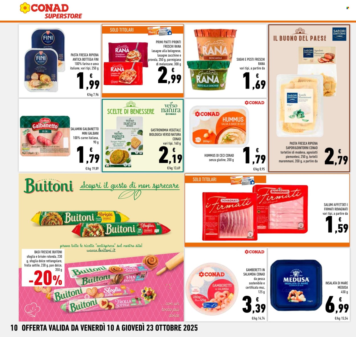 Volantino Conad Superstore - 10/10/2025 - 23/10/2025. Pagina 10