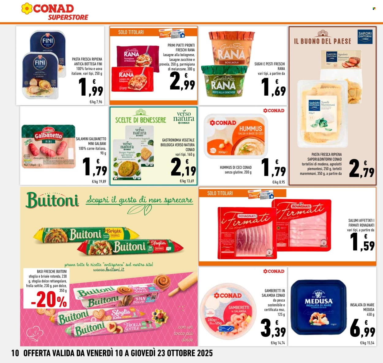 Volantino Conad Superstore - 10/10/2025 - 23/10/2025. Pagina 10