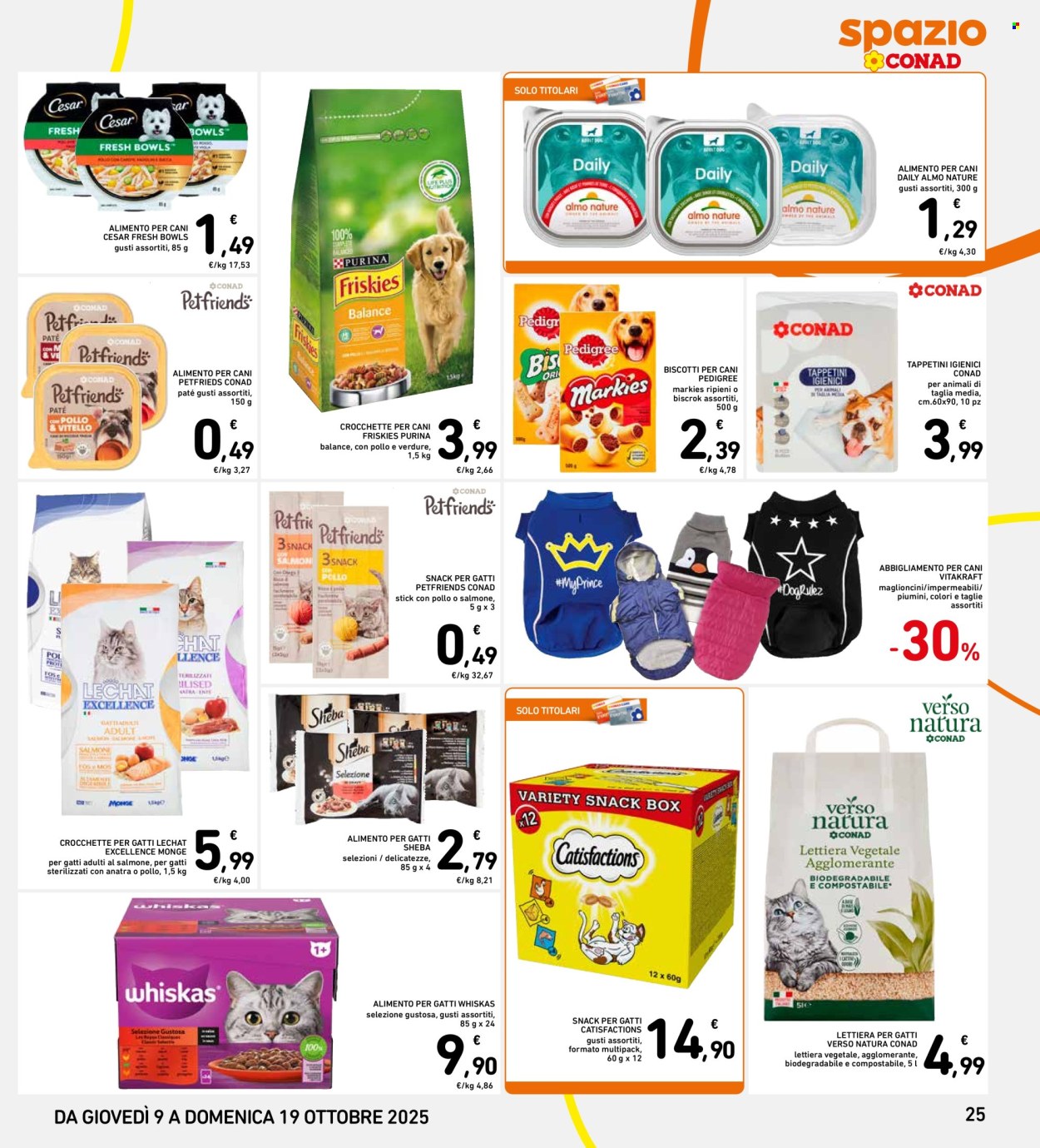 Volantino Spazio Conad - 9/10/2025 - 19/10/2025. Pagina 25
