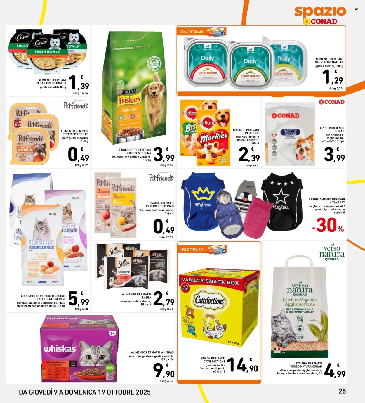 Volantino Spazio Conad - 9/10/2025 - 19/10/2025. Pagina 25