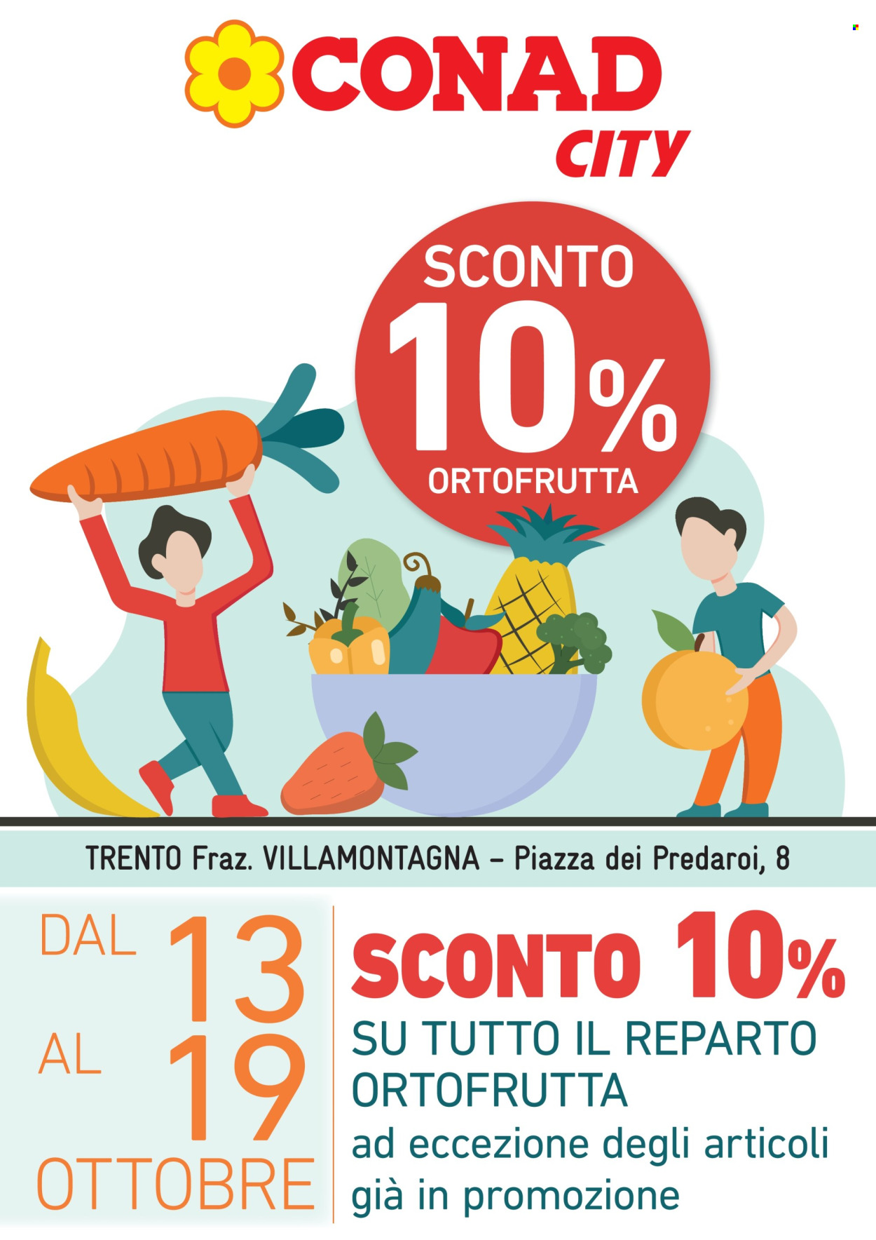 Volantino Conad City - 13/10/2025 - 19/10/2025. Pagina 1