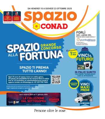 Volantino Spazio Conad - 10/10/2025 - 23/10/2025.