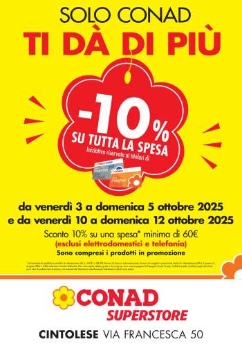 Volantino Conad Superstore - 7/10/2025 - 12/10/2025.