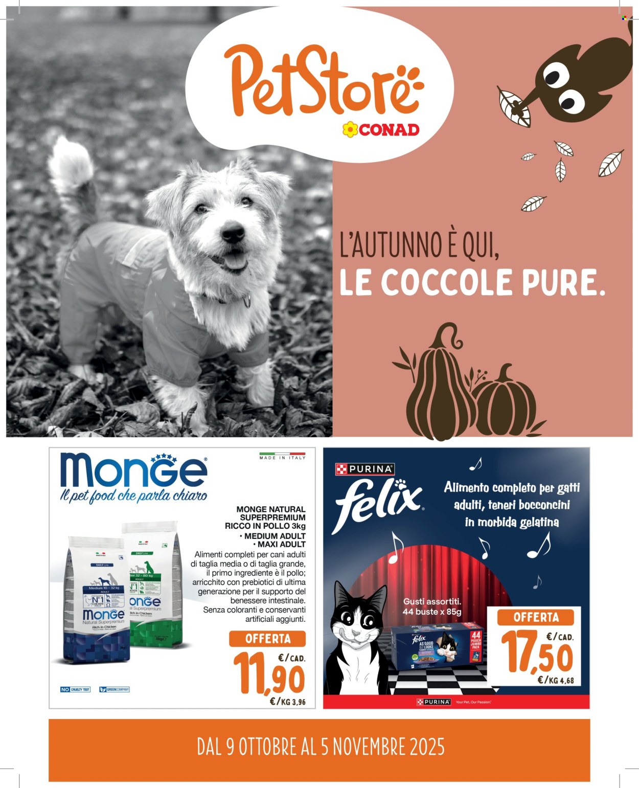 Volantino Pet Store Conad - 9/10/2025 - 5/11/2025. Pagina 1