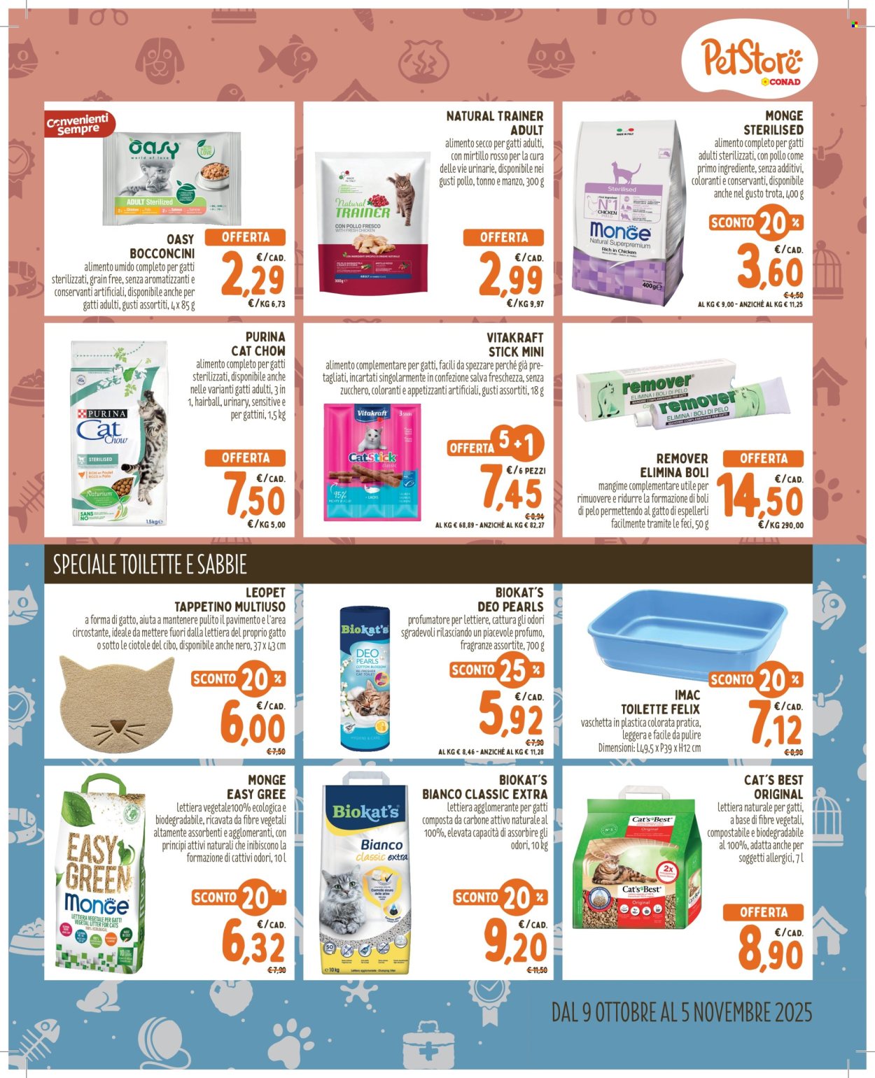 Volantino Pet Store Conad - 9/10/2025 - 5/11/2025. Pagina 5
