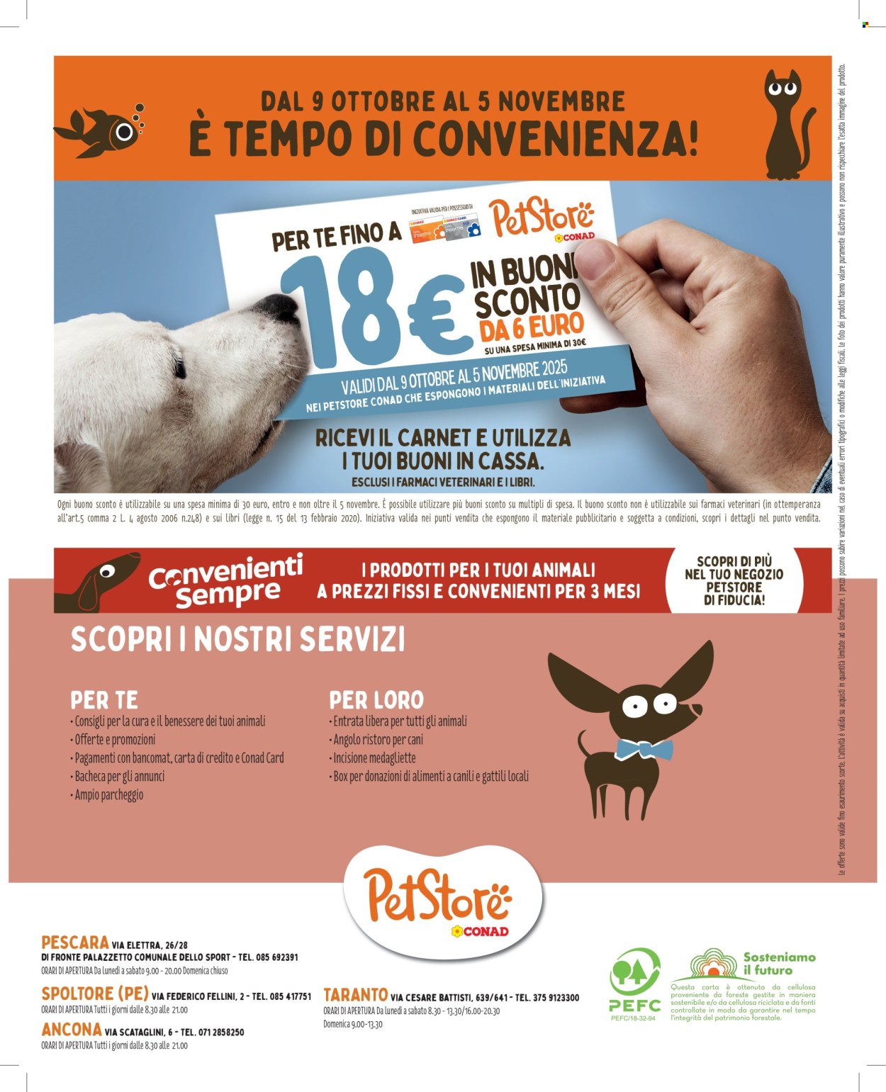 Volantino Pet Store Conad - 9/10/2025 - 5/11/2025. Pagina 8