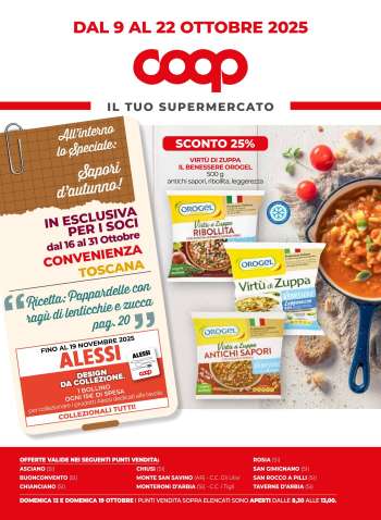 Volantino Coop - 9/10/2025 - 22/10/2025.