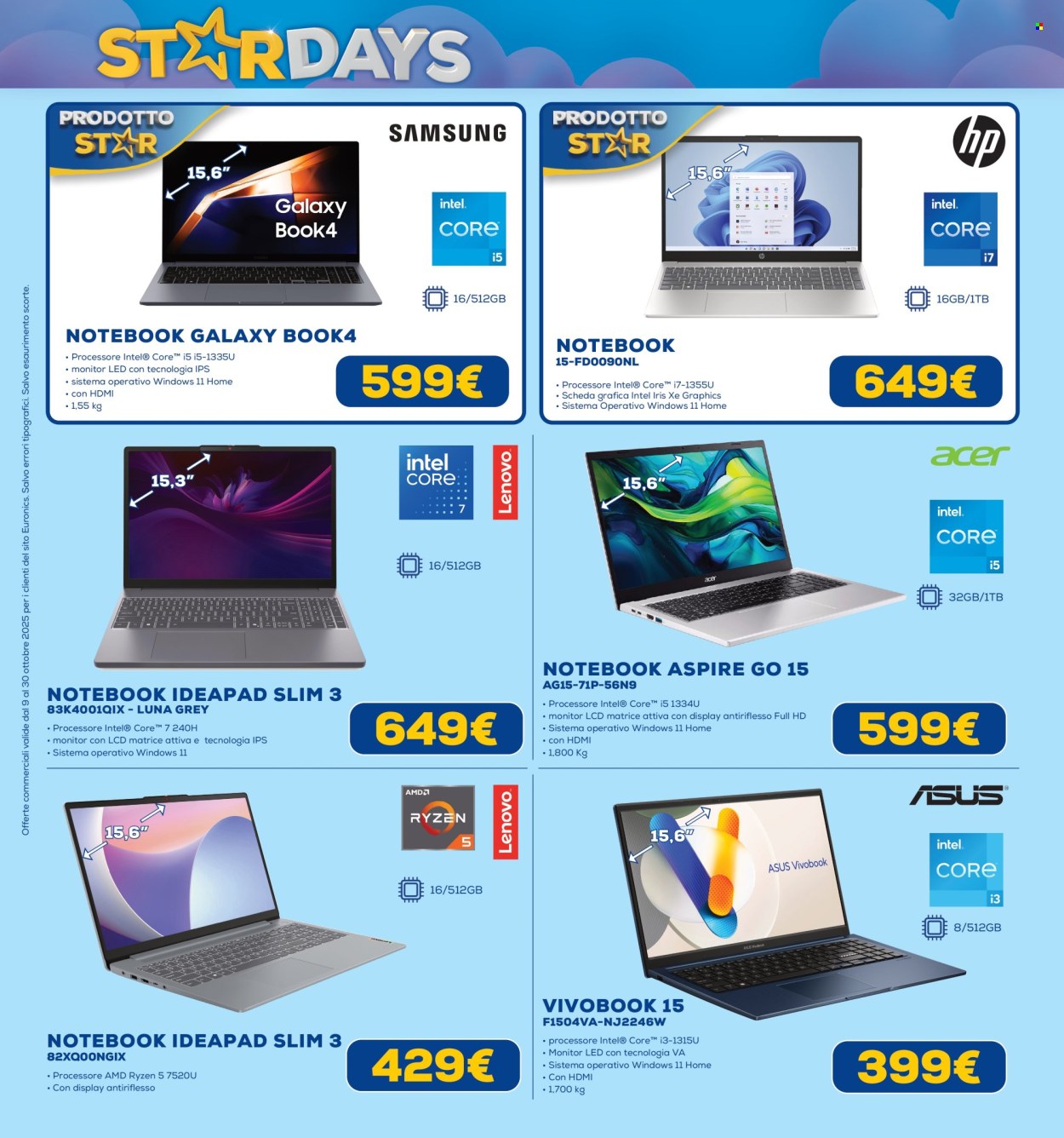 Volantino Euronics - 9/10/2025 - 30/10/2025. Pagina 10