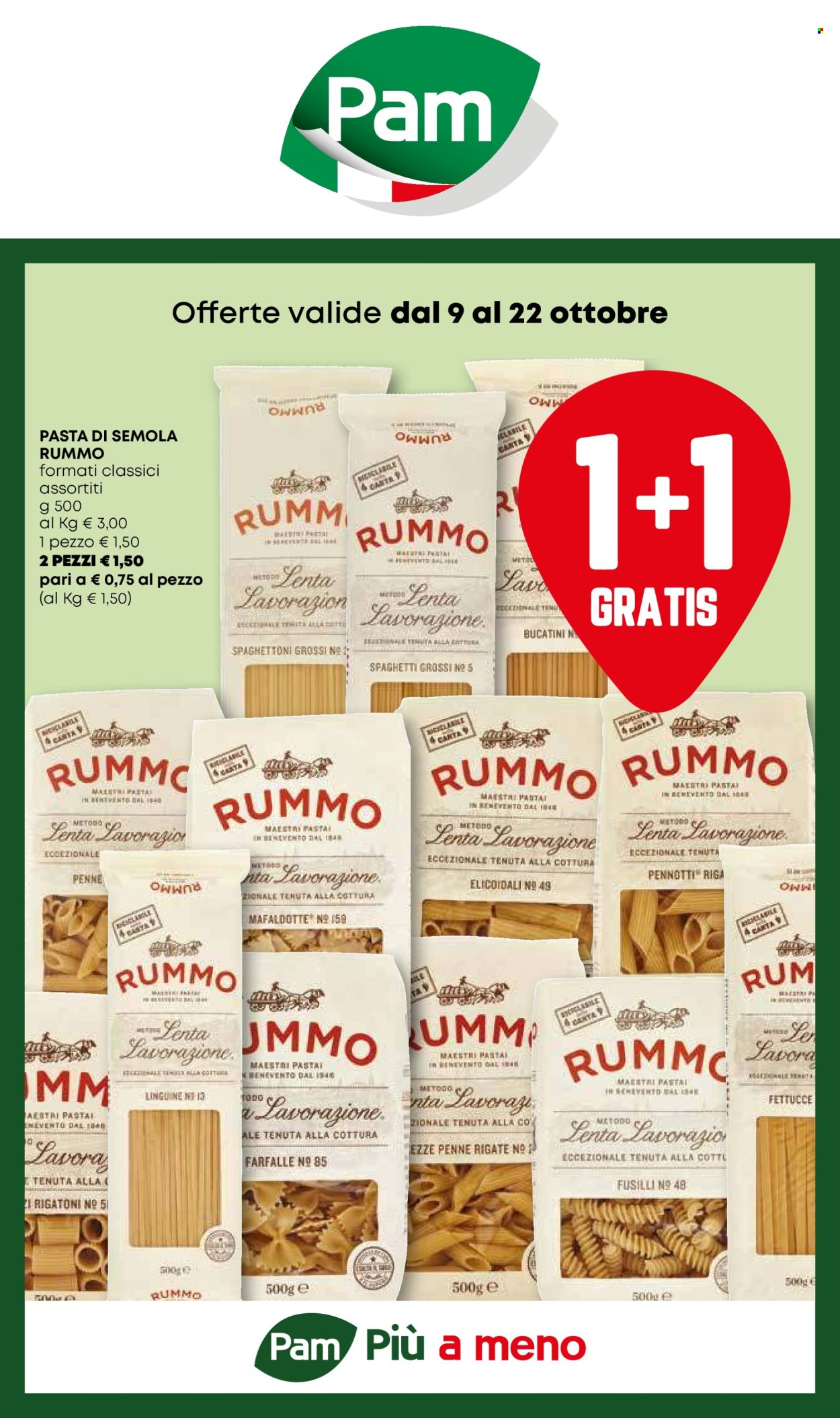 Volantino Pam Panorama - 9/10/2025 - 22/10/2025. Pagina 1