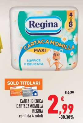 Carta Igienica Cartacamomilla Regina