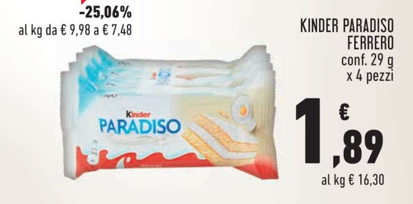 KINDER PARADISO FERRERO