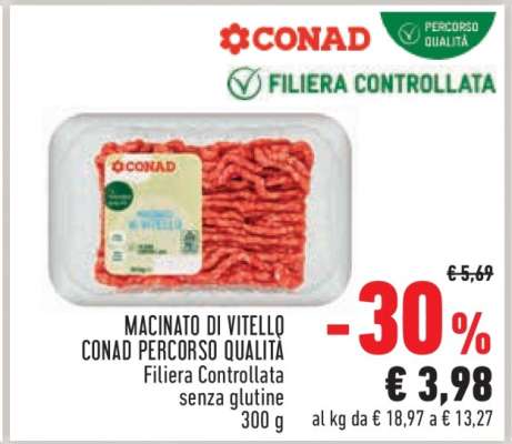 MACINATO DI VITELLO CONAD PERCORSO QUALITÀ