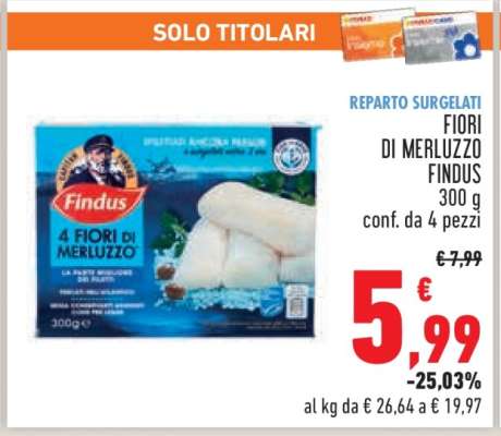 FIORI DI MERLUZZO FINDUS