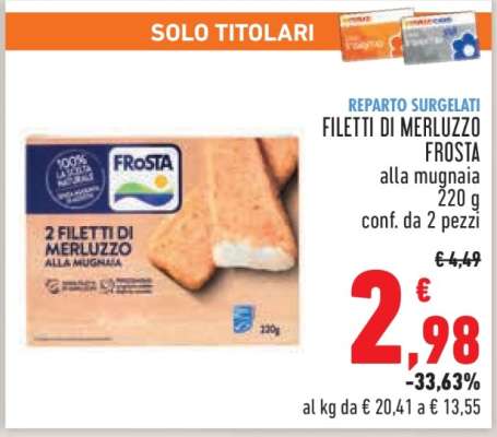 FILETTI DI MERLUZZO FROSTA
