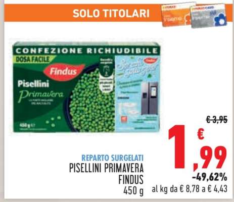 Pisellini Primavera Findus
