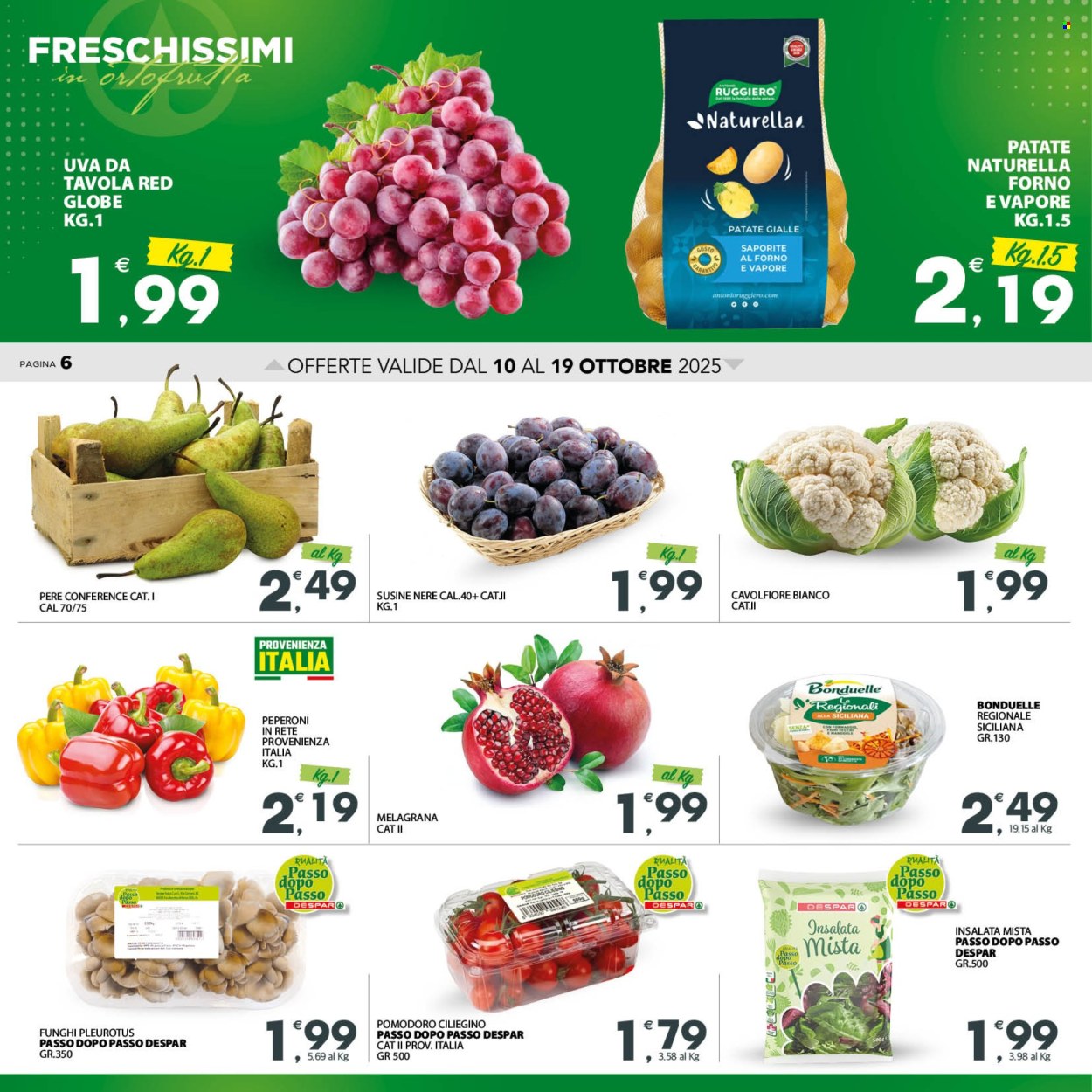 Volantino Eurospar - 10/10/2025 - 19/10/2025. Pagina 6