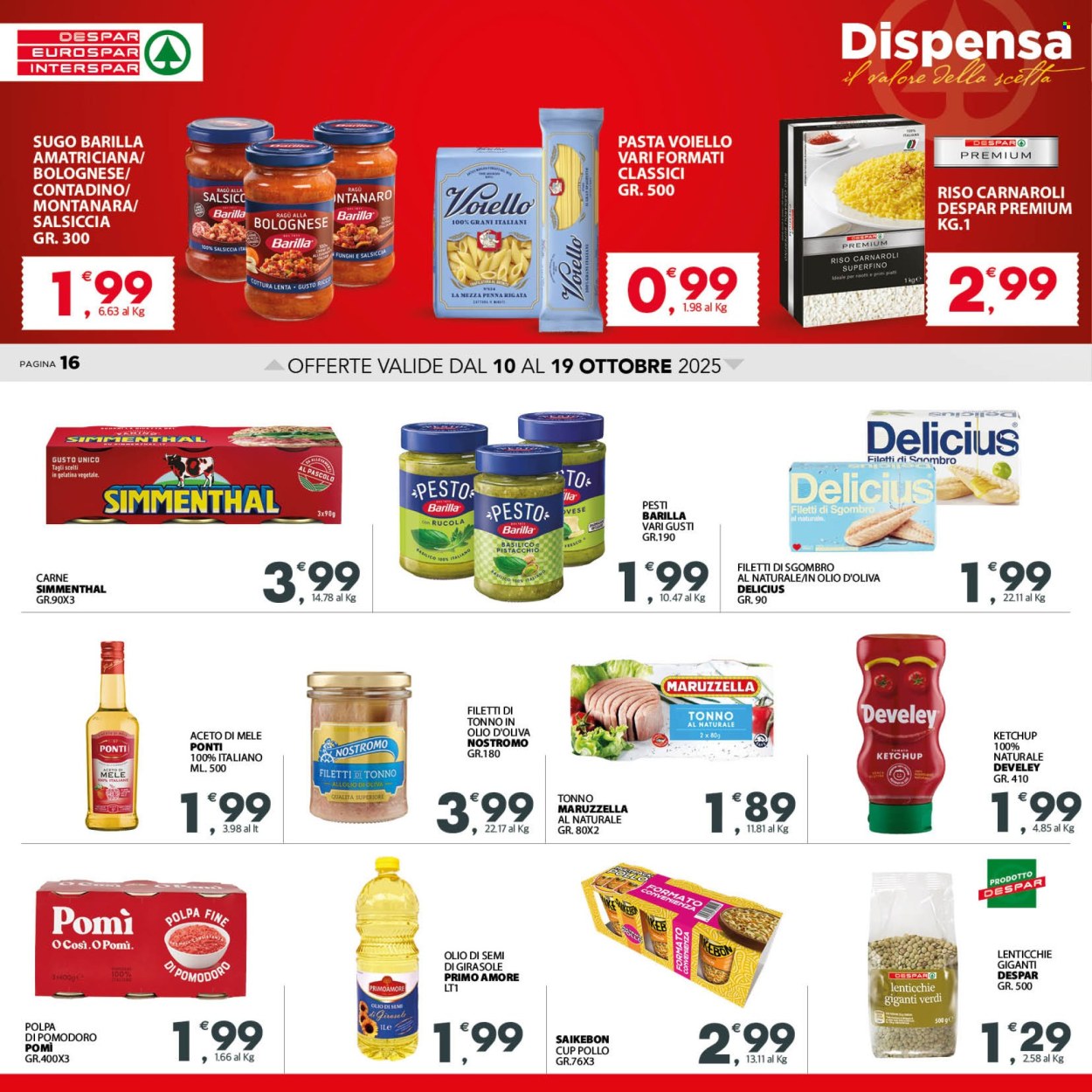 Volantino Eurospar - 10/10/2025 - 19/10/2025. Pagina 16
