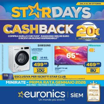 Volantino Euronics - 9/10/2025 - 26/10/2025.