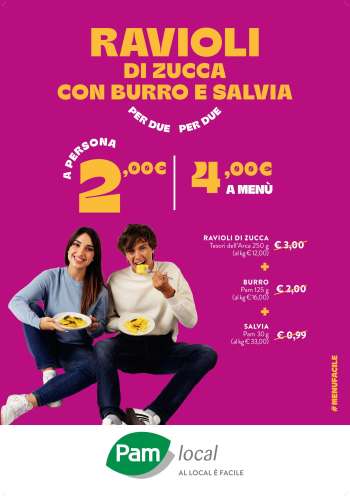 Volantino Pam local.