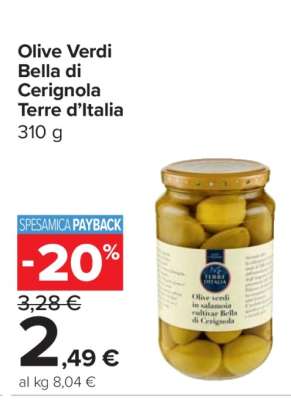 Olive Verdi Bella di Cerignola Terre d’Italia