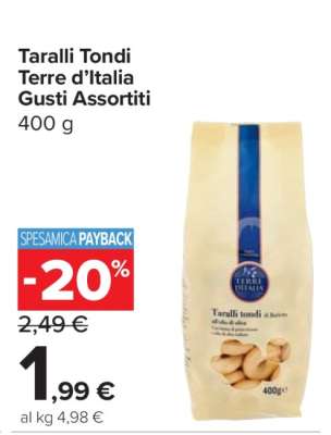 Taralli Tondi Terre d’Italia Gusti Assortiti
