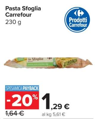 Pasta Sfoglia Carrefour