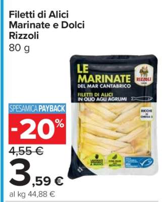Filetti di Alici Marinate e Dolci Rizzoli
