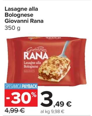 Lasagne alla Bolognese Giovanni Rana