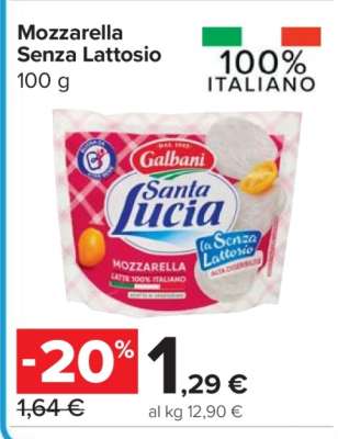 MOZZARELLA SENZA LATTOSIO