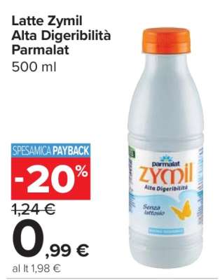 Latte Zymil Alta Digeribilità Parmalat